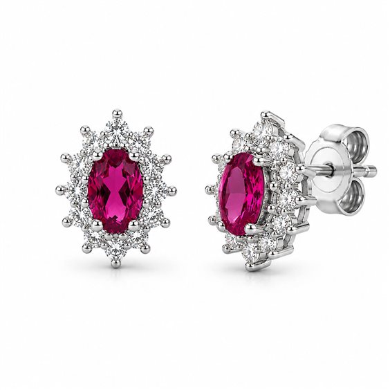 Ohrringe Idee Preziose dal 1987 Dame in Weißgold Zircone IP.OK18B/214 - IP.OK18B/214